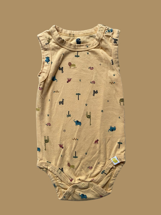 Organic cotton animal onesie 12-18m | Rise Little Earthling