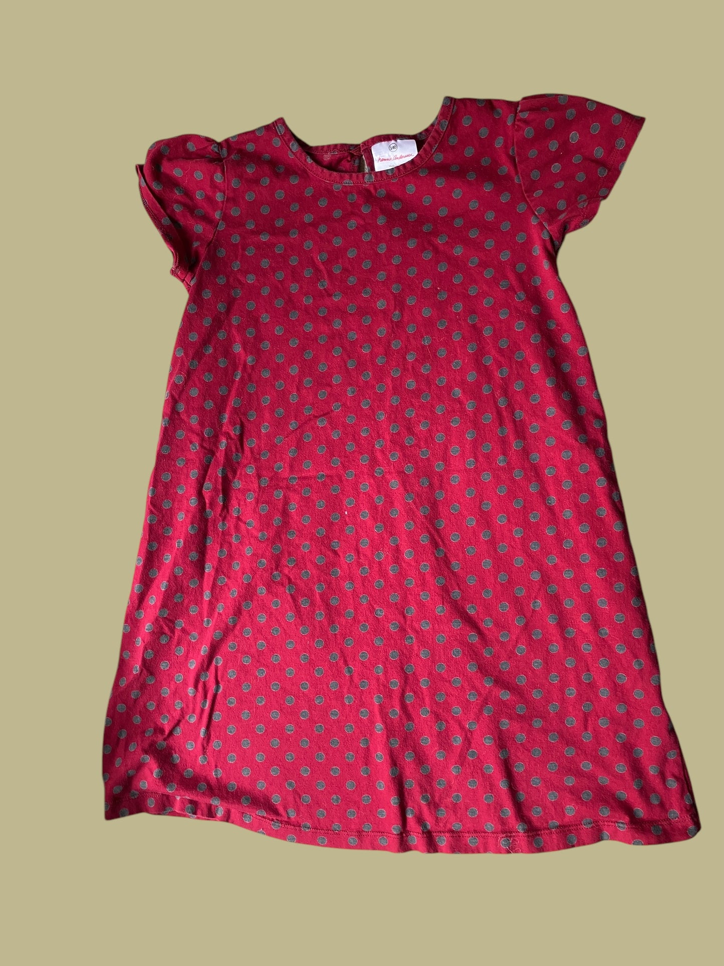 Red polka dot dress 9-10Y/140 | Hanna Andersson