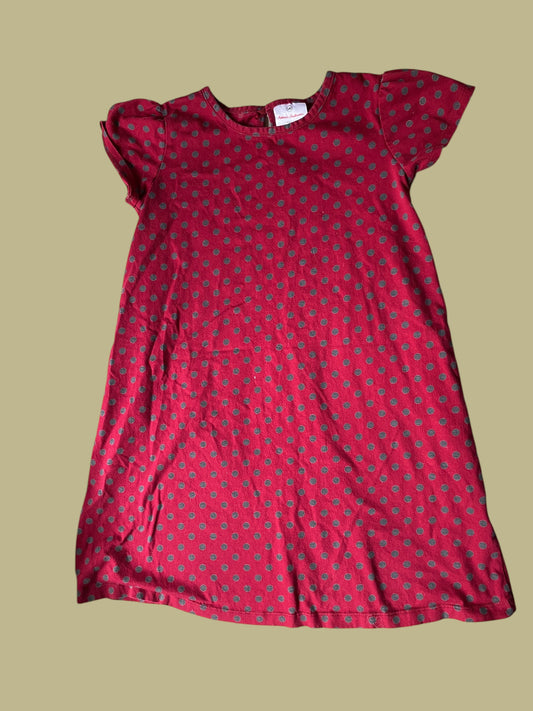 Red polka dot dress 9-10Y/140 | Hanna Andersson