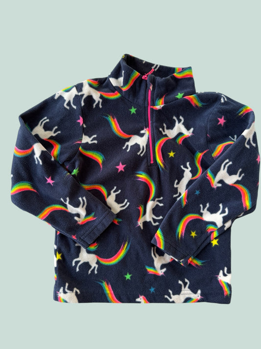 Unicorn fleece long sleeve top 5-6Y | Mountain Warehouse