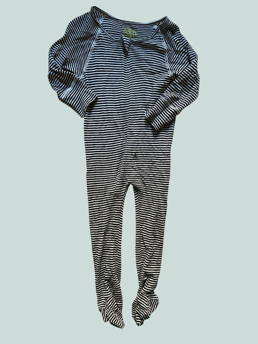 Black and white merino wool sleeper 18-24m | Nui