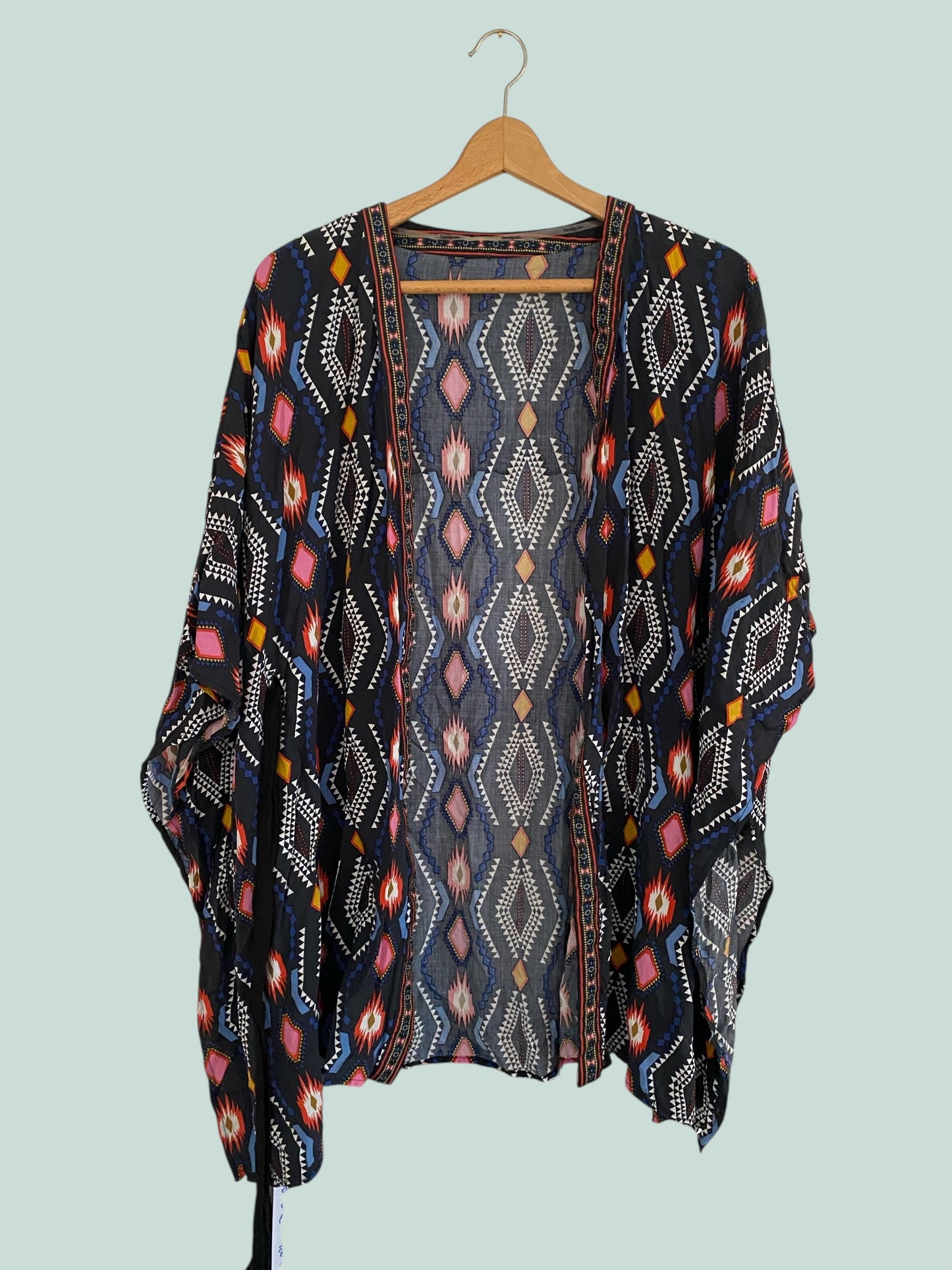 Oversized viscose kimono women's large |Desigual