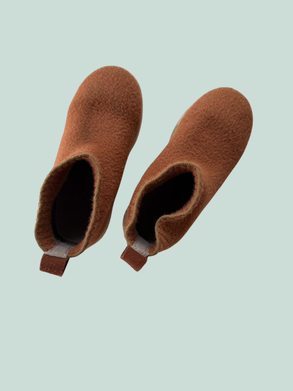 Rust brown ankle slip-on booties 10US Little Kids | Heyfolks