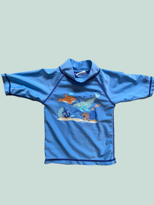 Blue swim rashguard 4Y | UVSKinz
