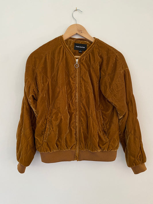 Velour bomber jacket - small | Frank & Oak