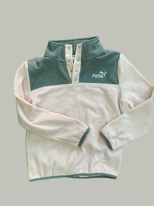 Light pink and grey fleece sweater 14-16Y or adult small | Puma