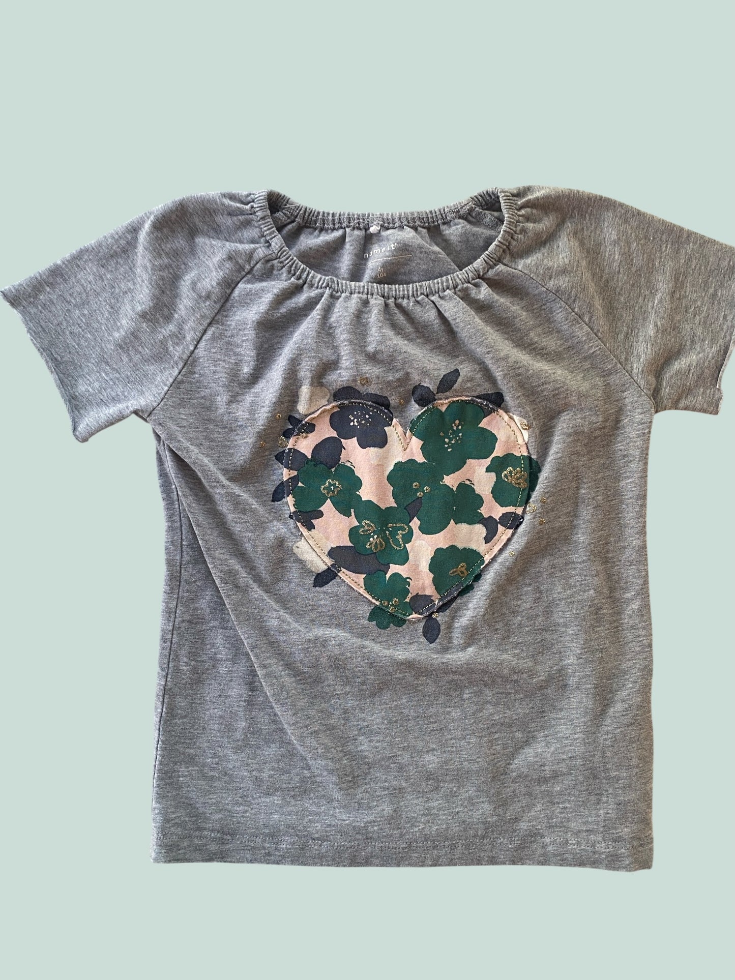 Cotton heart t-shirt 4Y | Name It