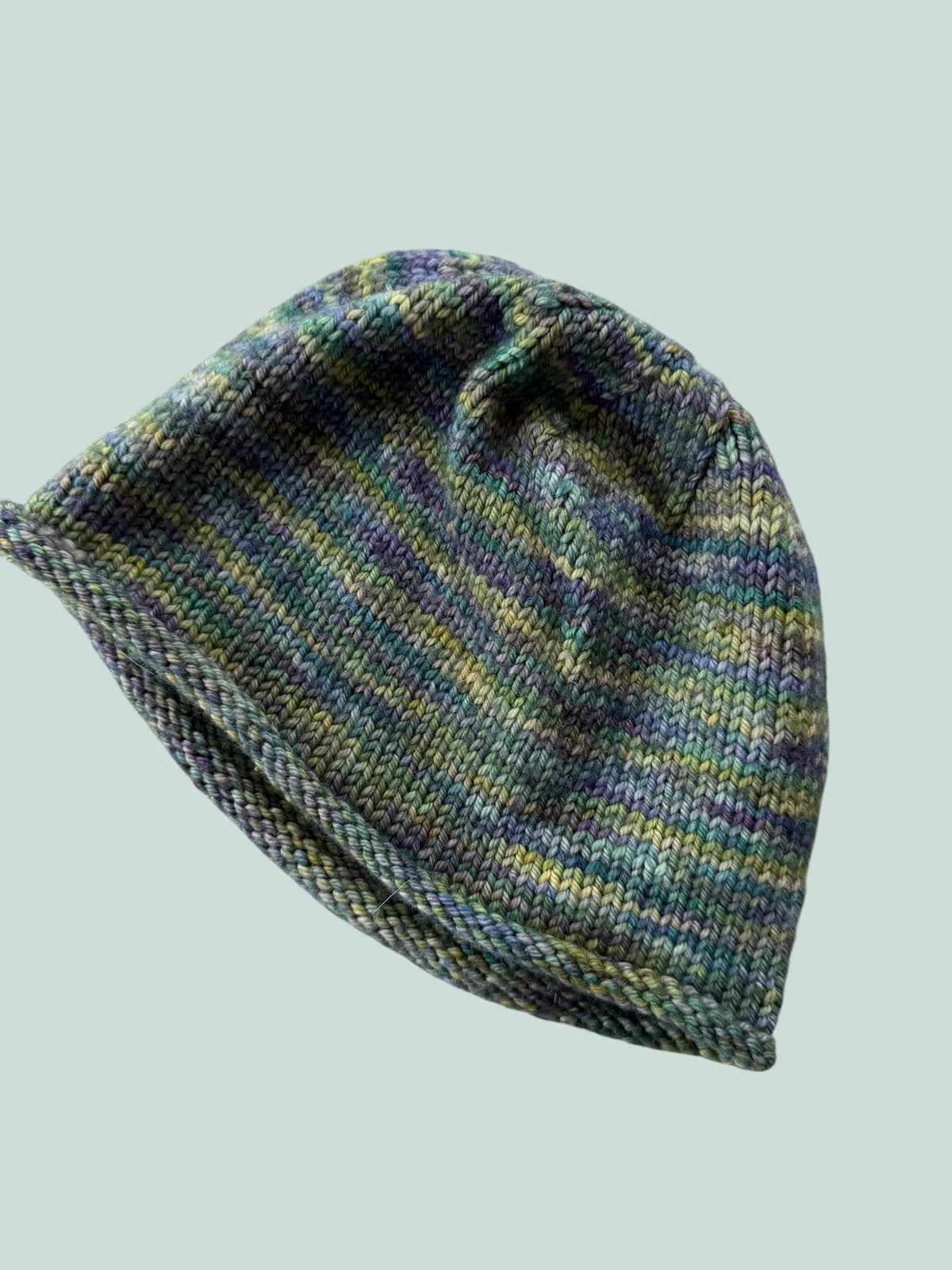 Hand knit beanie 2-3Y