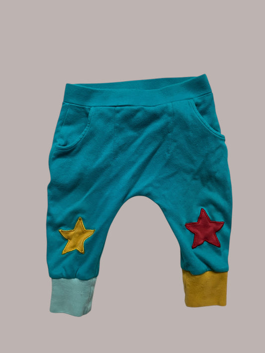Organic cotton star joggers 12-18m | Little Green Radicals