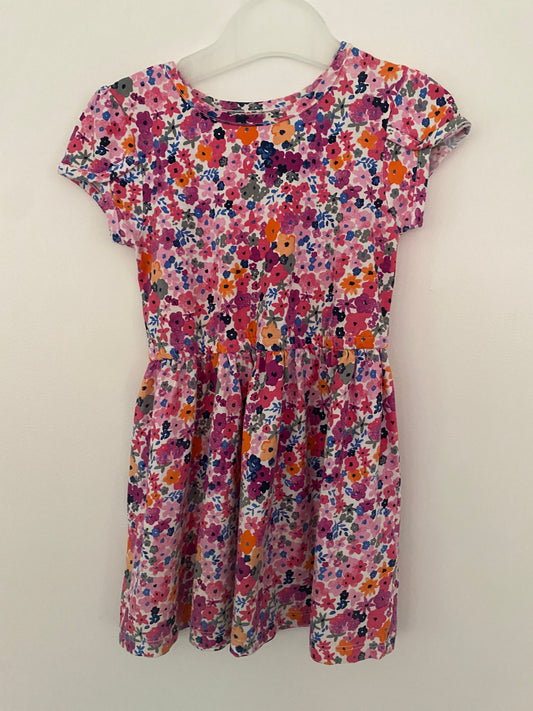 Flower cotton dress 5Y | Joe Fresh