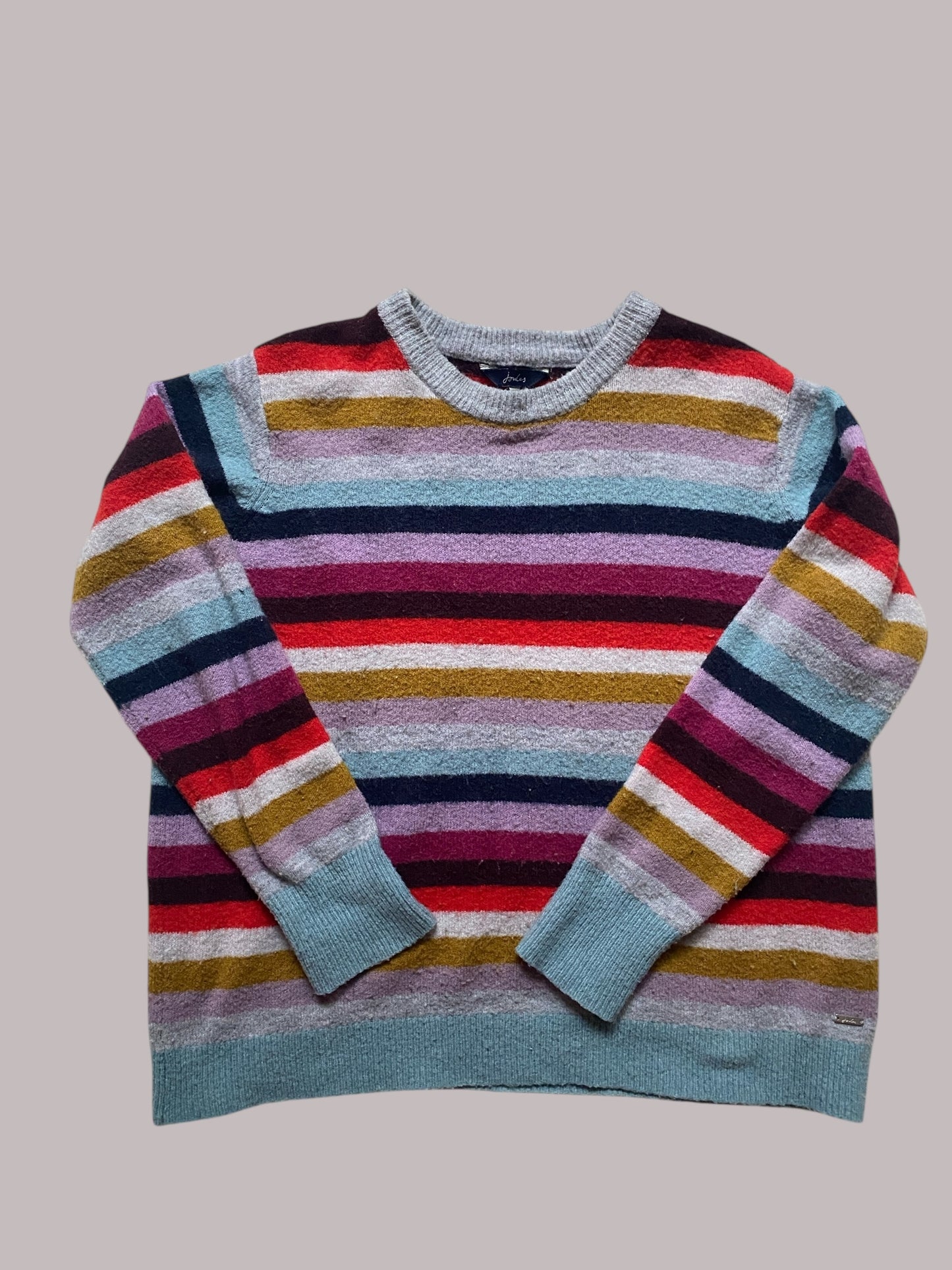 Striped knit sweater women's large (US 12) | Joules