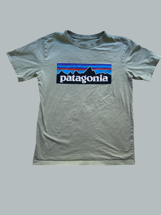 Light green cotton t-shirt 10Y | Patagonia