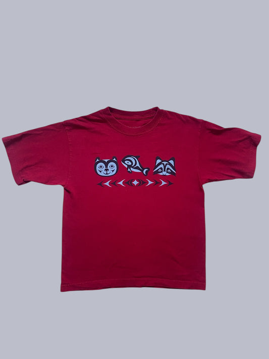 Indigenous artist animal t-shirt 6-8Y | Native Northwest