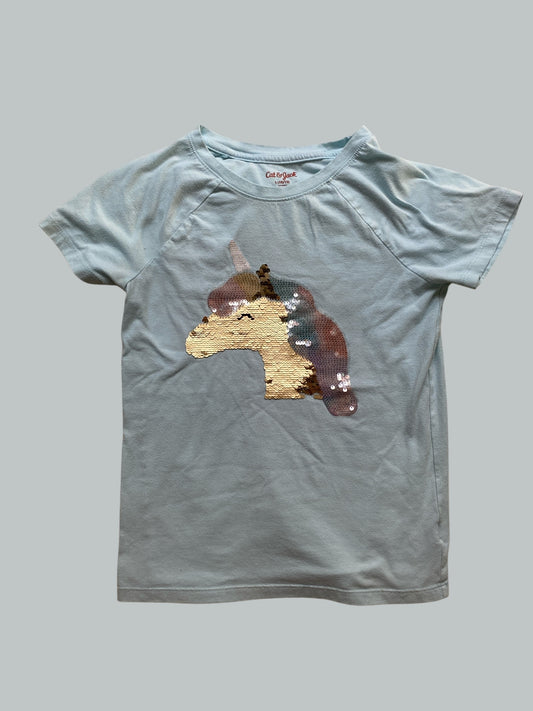 Unicorn sequin cotton blend t-shirt 10-12Y | Cat & Jack