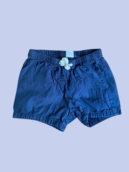 Navy cotton shorts 12-18m | H&M