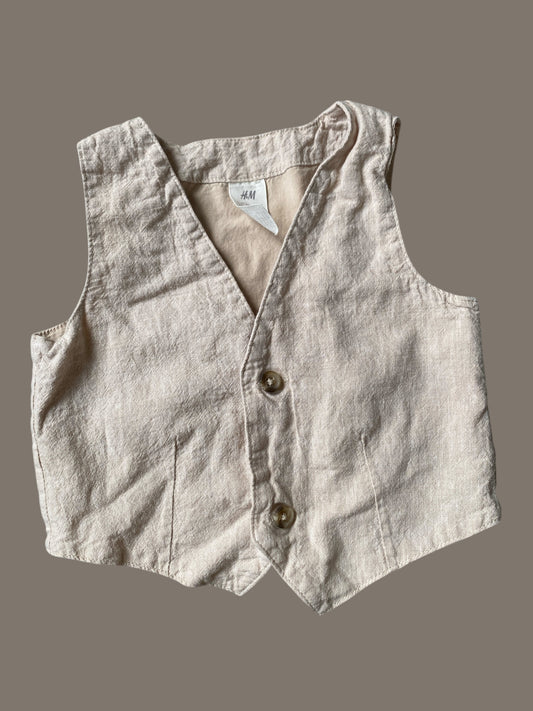 Linen/cotton blend vest 6-12m | H&M