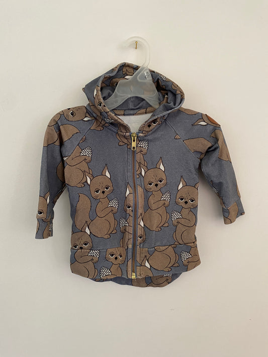 Squirrel hoodie 6-9m (74) | Dear Sophie
