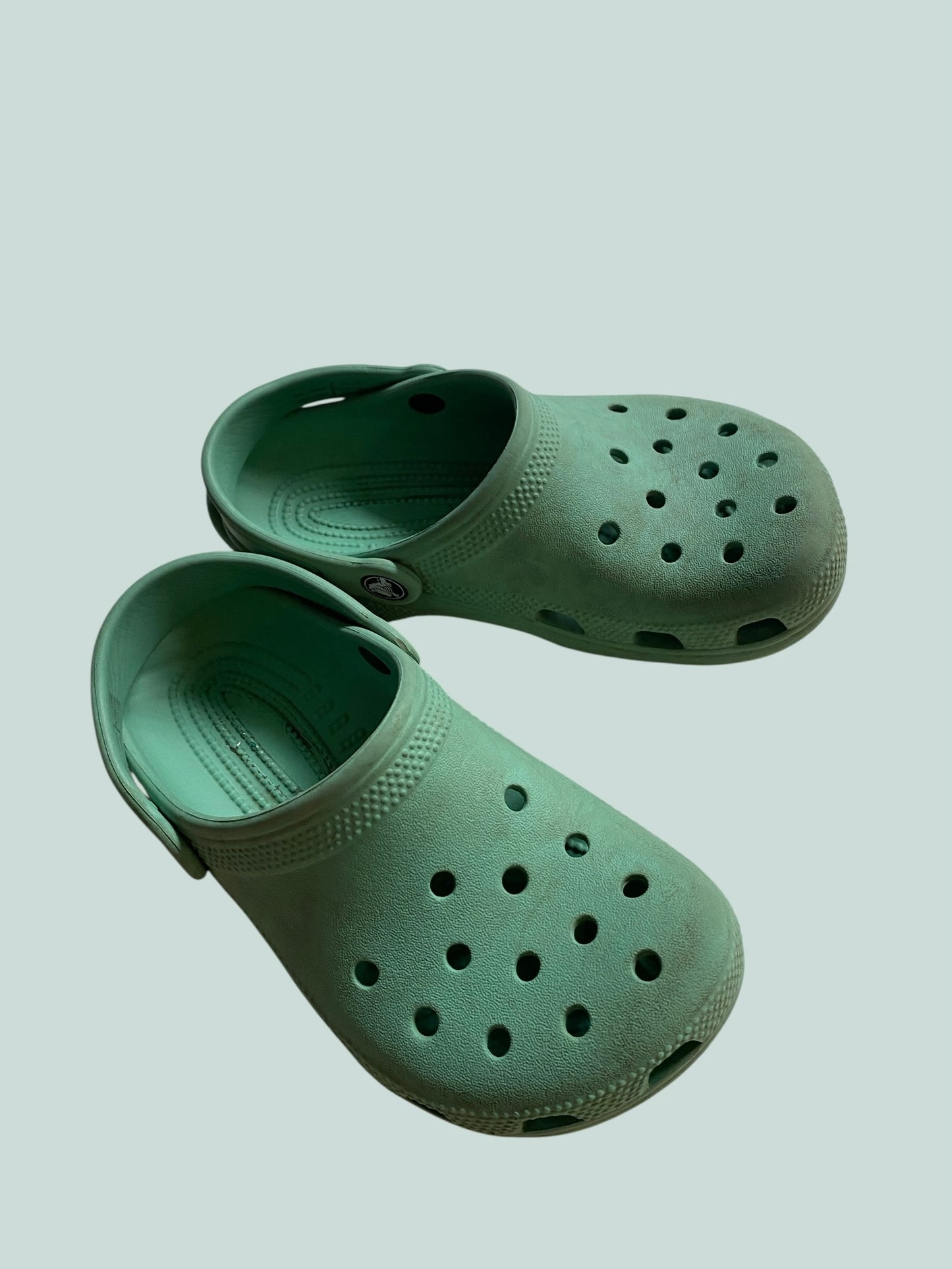 Green slip on sandals 2 US Big Kids. | Crocs