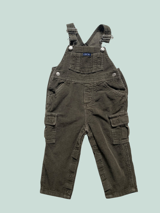 Cotton corduroy overalls 2Y | Cherokee