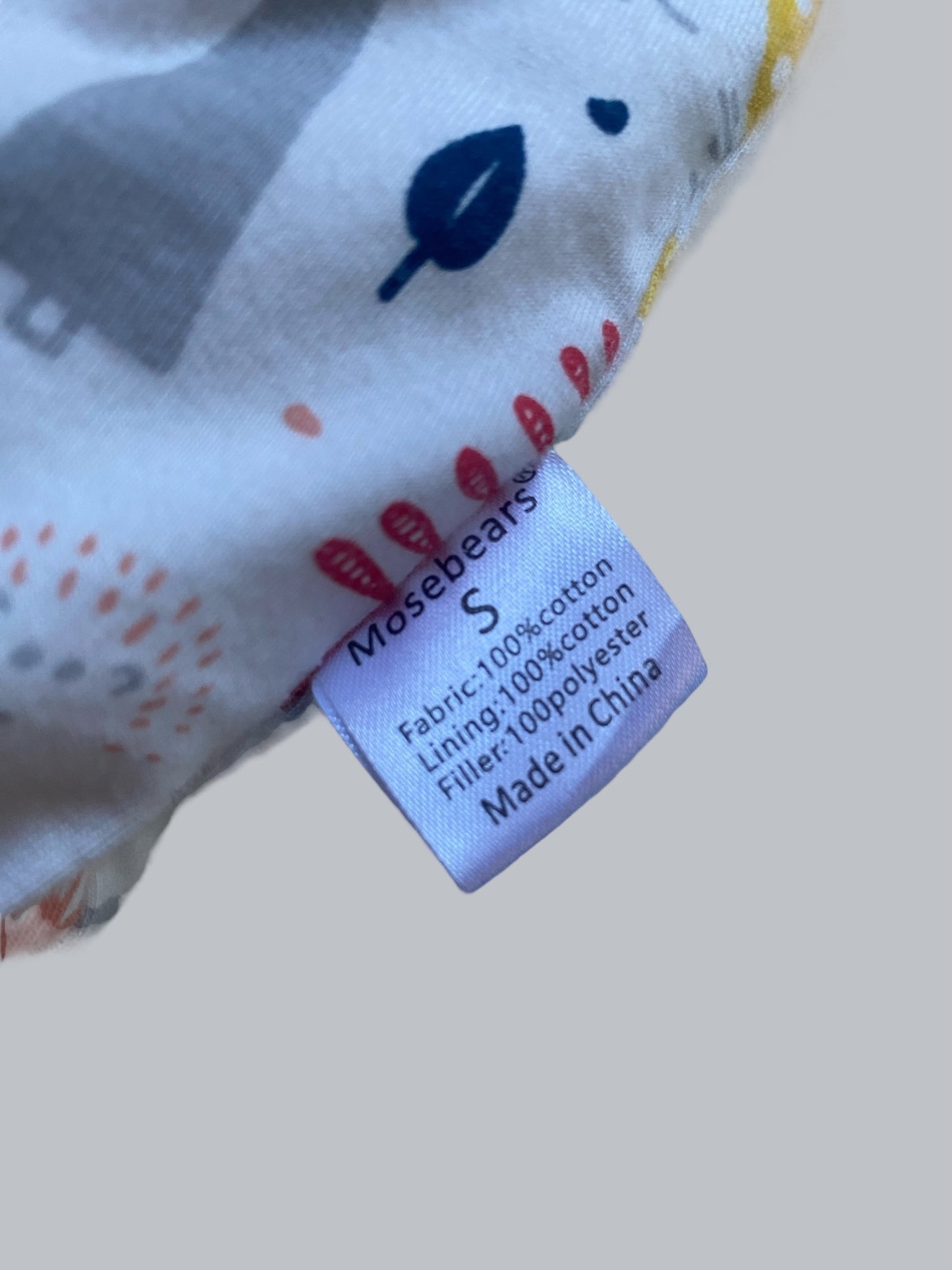 Cotton winter sleepsack with removable sleeves 2.5tog 0-6m | Mosebears