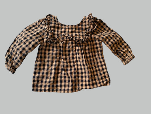 Cotton long sleeve top 9-12m | Rise Little Earthlings