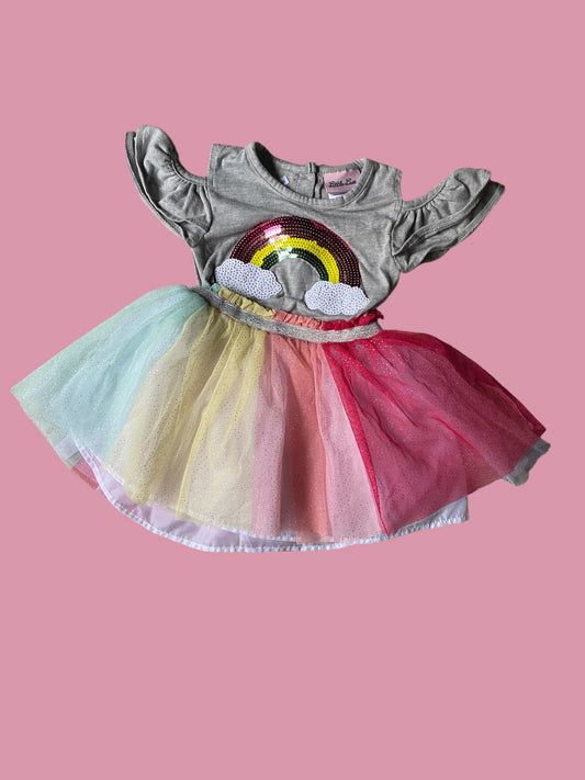 Rainbow tule dress 24m | Little Lass
