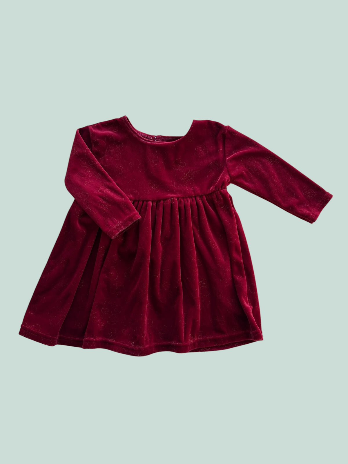 Red velvet dress 6-12m | Mothercare