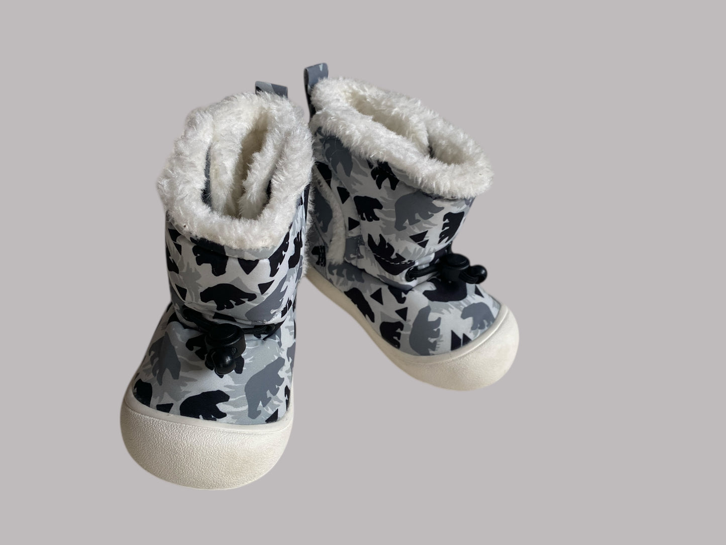 Fleece lined bear booties 5 US Little Kid | Jan & Jul