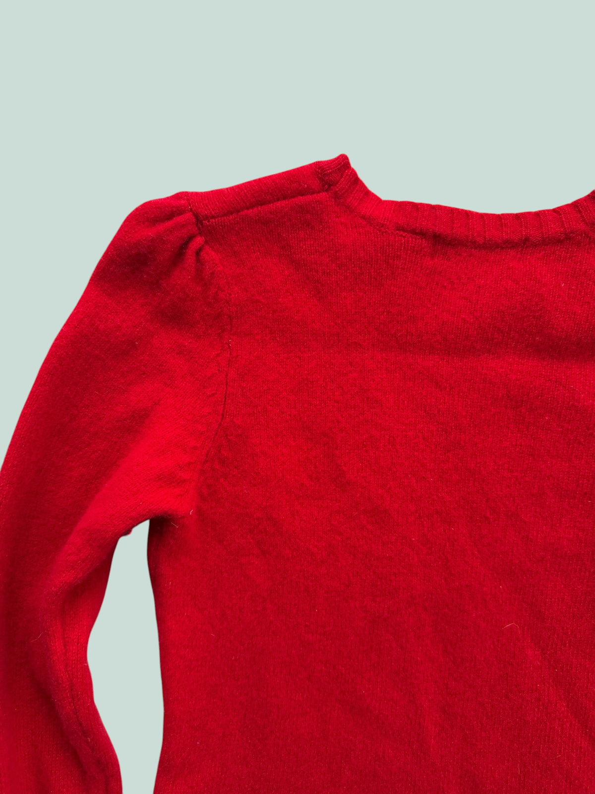 Bright red vintage lambswool sweater teen or women's xs/s | Old Navy