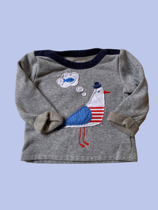 Seagull sweater 6-12m
