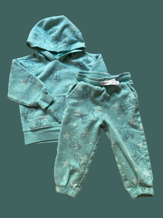 Dino jogger + hoodie set 2Y | Garanimals