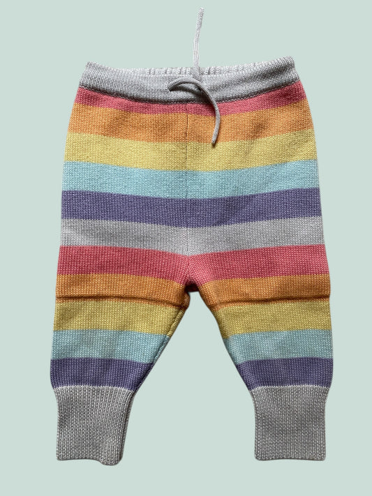 Rainbow wool 'daybreak' tankers pants 18-24m | Sloomb