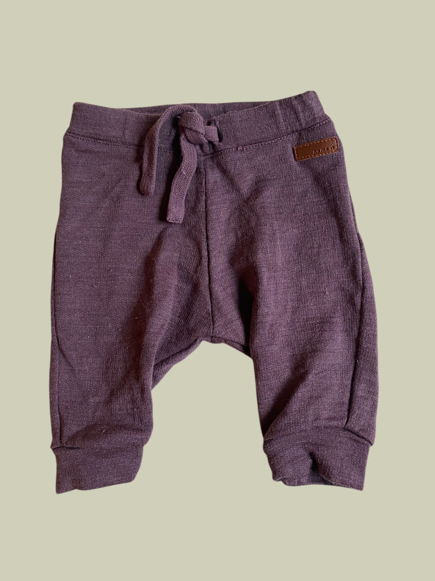 Merino wool grey pants 0-1m (50) | Name It - several colours