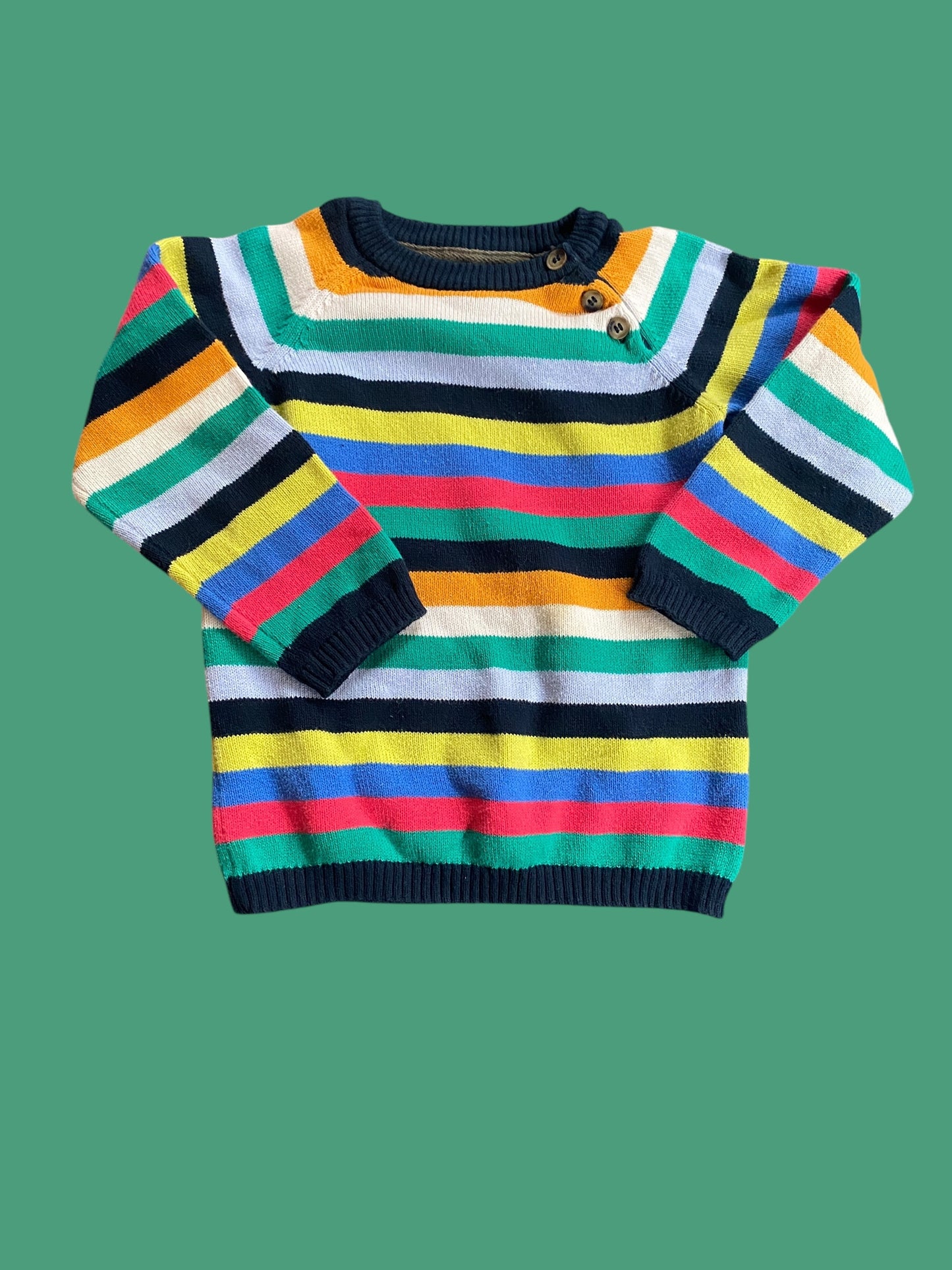 Striped knit cotton sweater 18-24m | H&M