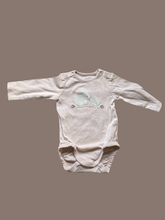 Organic cotton bunny onesie 2-4m | H&M