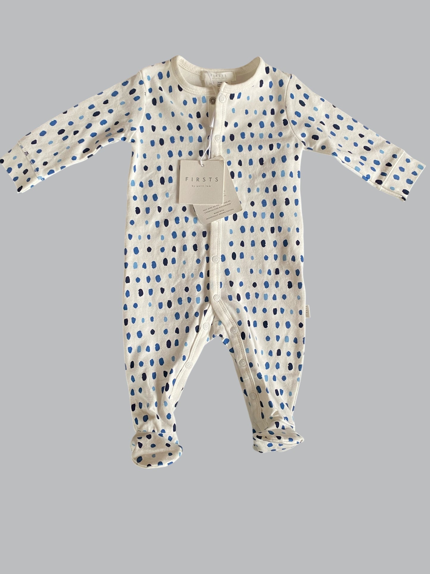 Organic cotton snap sleeper 3m | Petit Lem