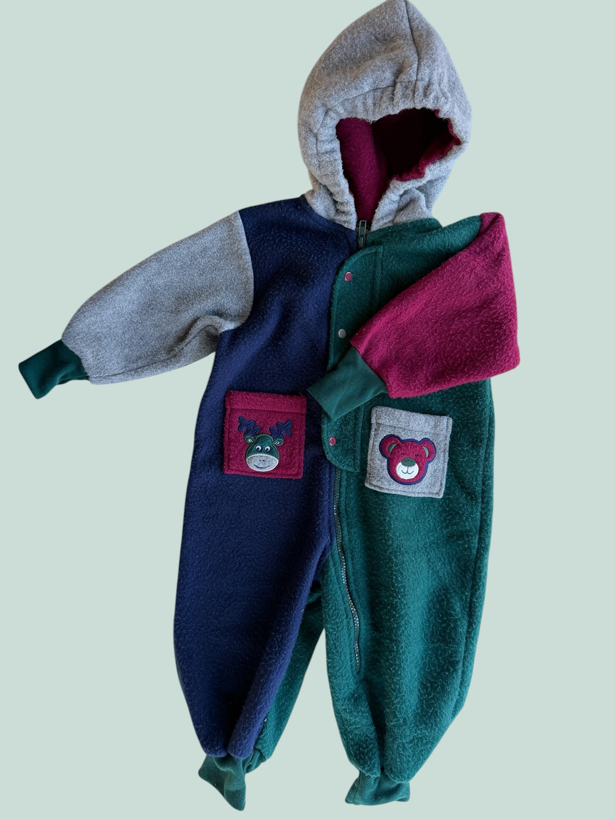 Super soft vintage fleece suit 24m |  Bébé Eaton