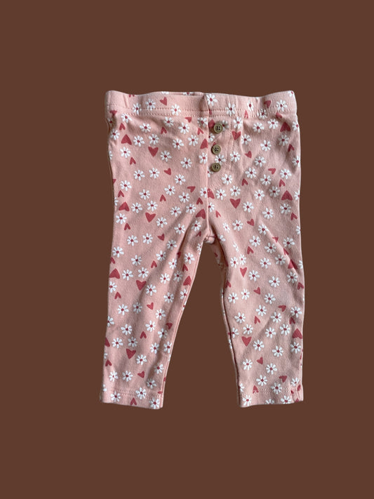 Organic cotton leggings 6-9m | Rabbit + Bear