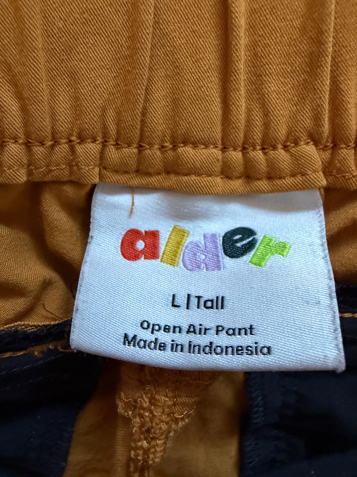 Yellow Open Air Pants women's large tall | Alder