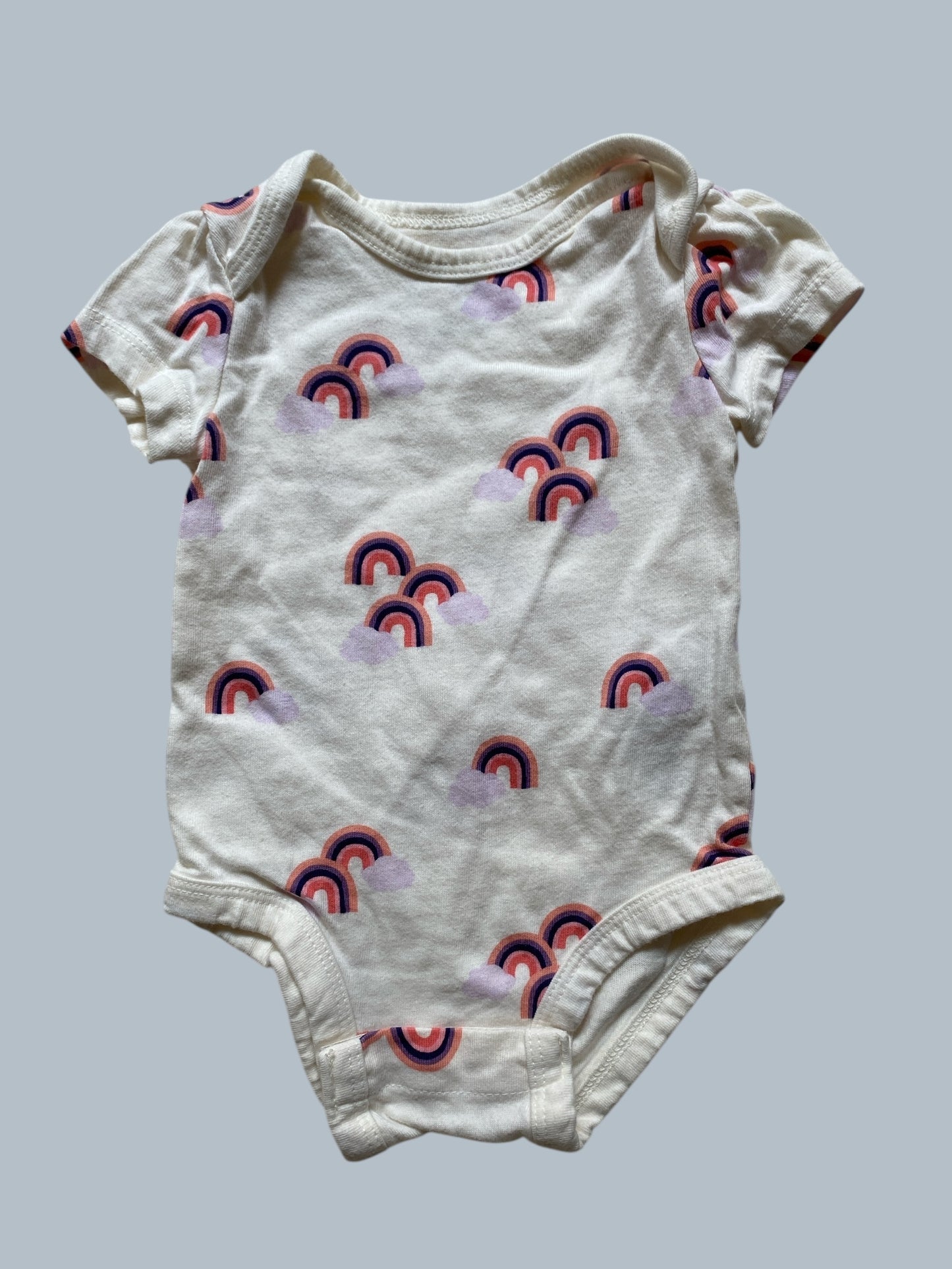 Cotton rainbow onesie 3m | Pekkle