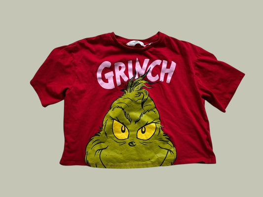 Grinch cropped cotton shirt 10-12Y | H&M