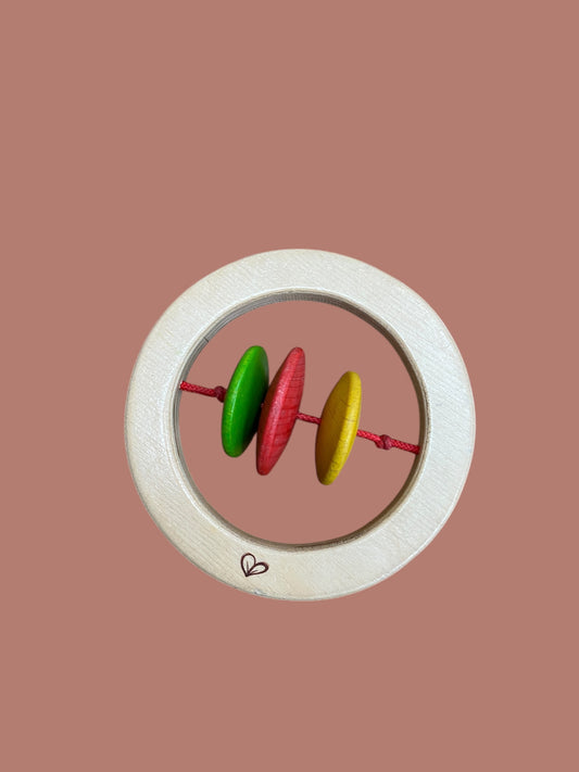 Wooden baby grab rattle | Hape