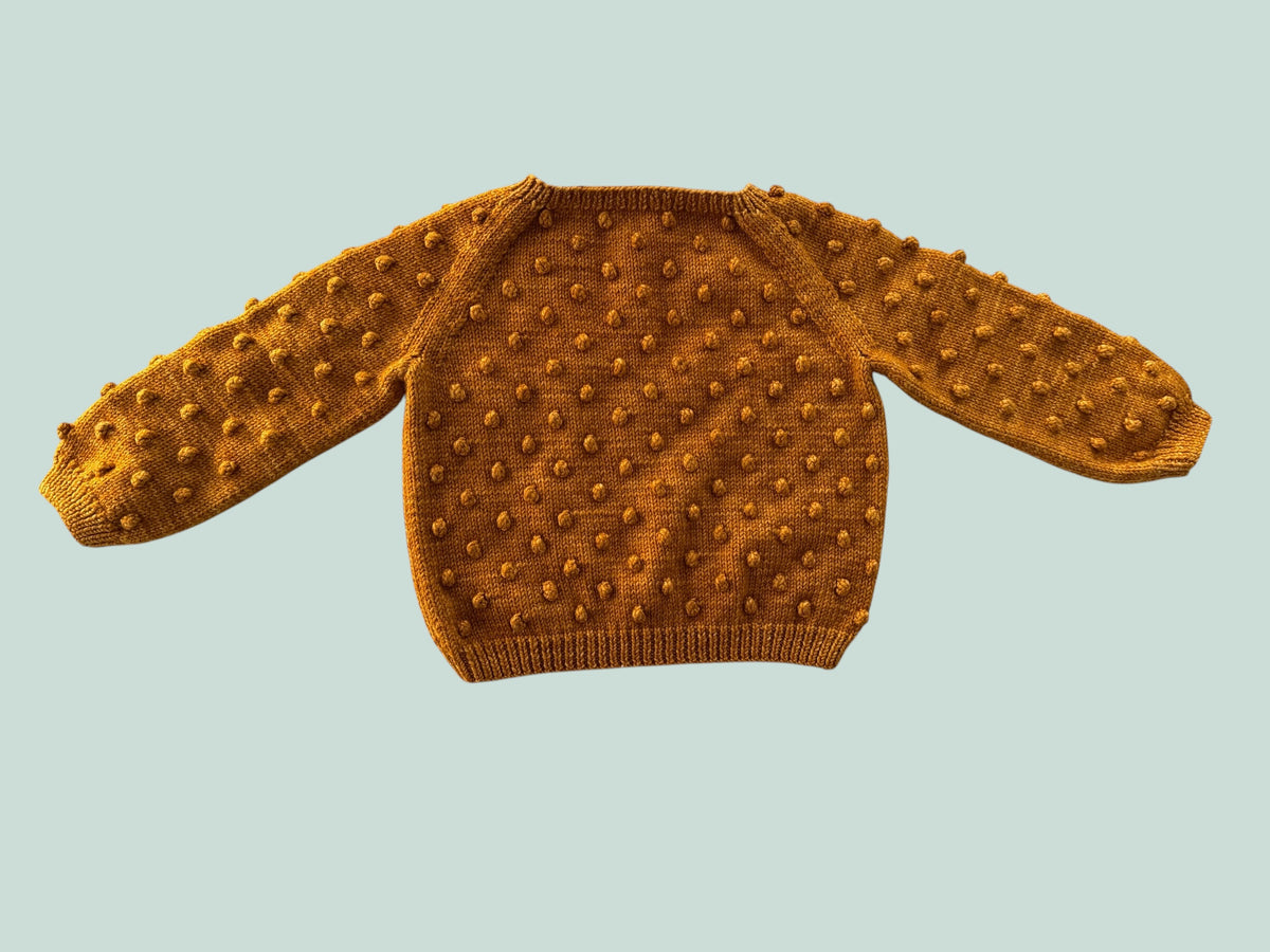 Merino wool popcorn sweater 3-4Y | Misha & Puff