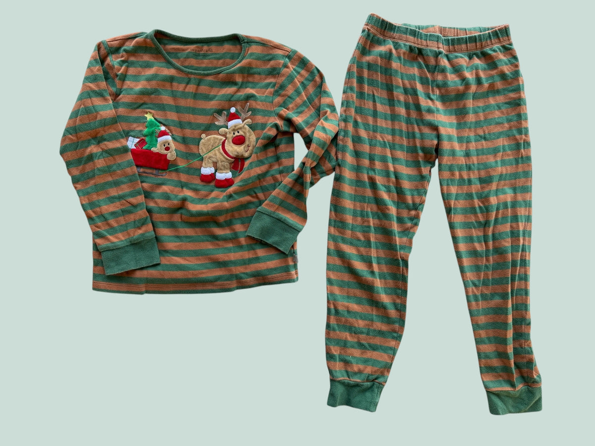 Organic cotton christmas pj set 9-10Y | Organic Kid