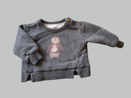 Organic cotton sweater 3-6m | Rise Little Earthling