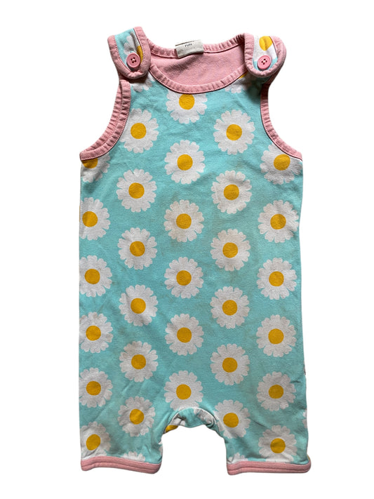 Organic cotton shorty romper 9-12m | Maxomorra