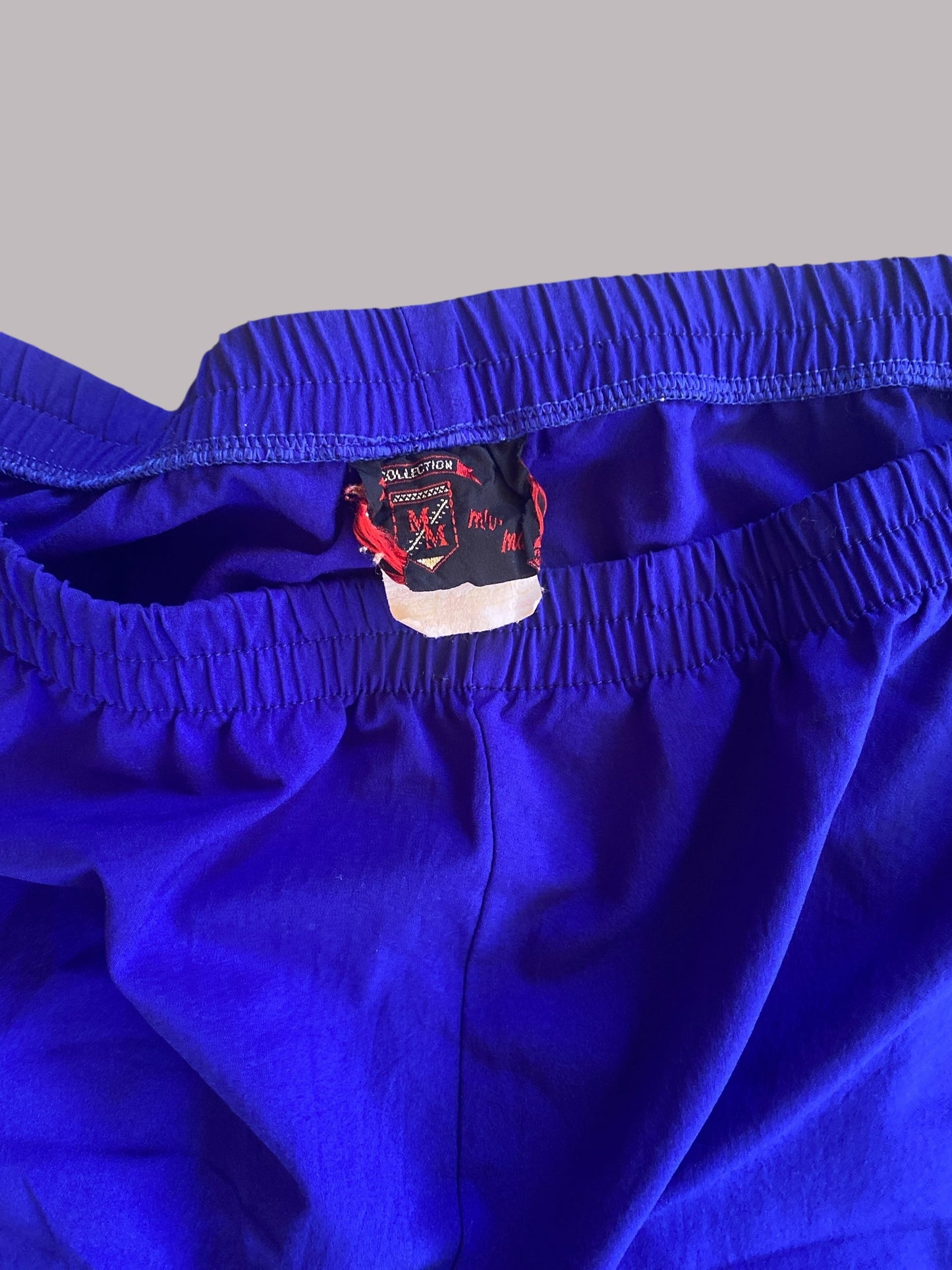 Electric blue vintage stretchy pants women's large/xl