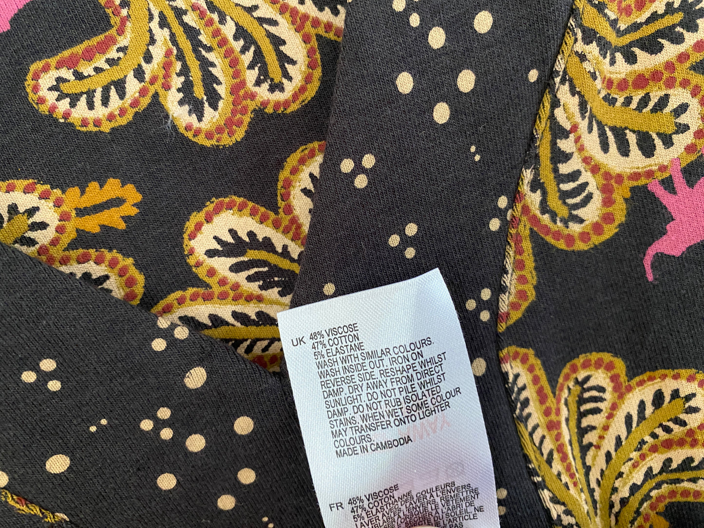 Viscose/cotton blend dress women’s small/medium (38 EU) | White Stuff