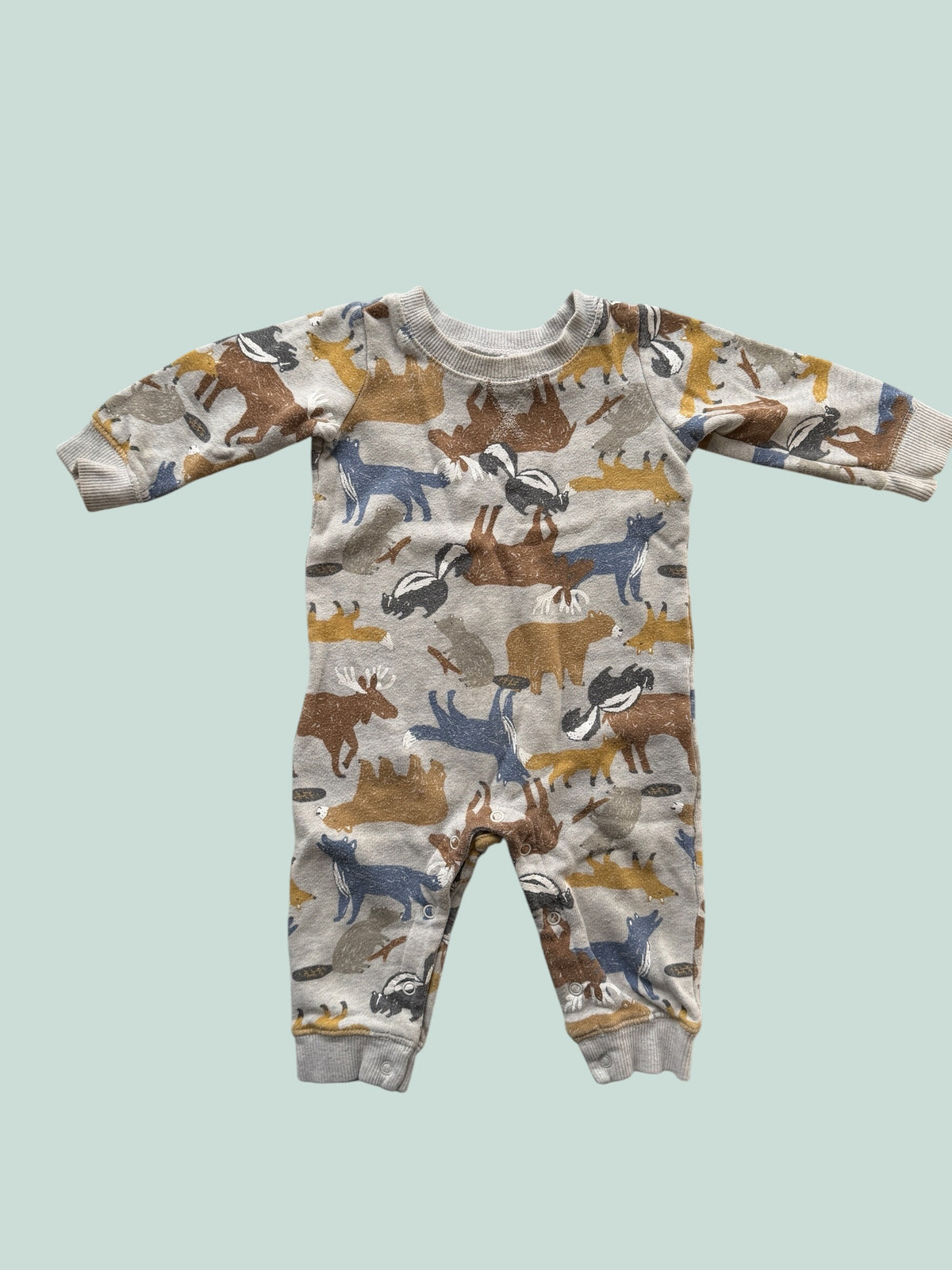 Cotton blend animal sleeper/romper 9m | Carter's