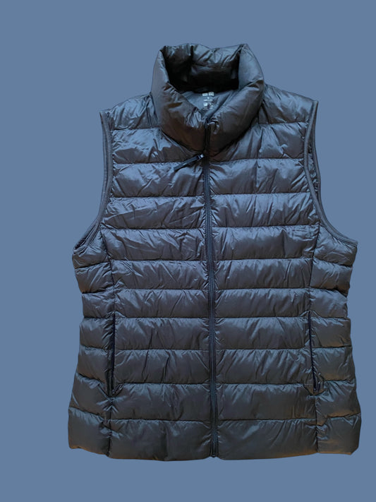 Nylon down vest dark navy adult medium | Uniqlo